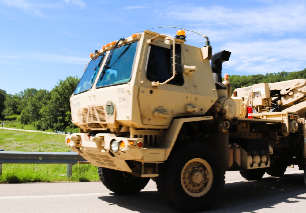 Soldiers from multiple engineer units associated with Army Reserve’s 389th Engineer Battalion train at McCoy in July 2025