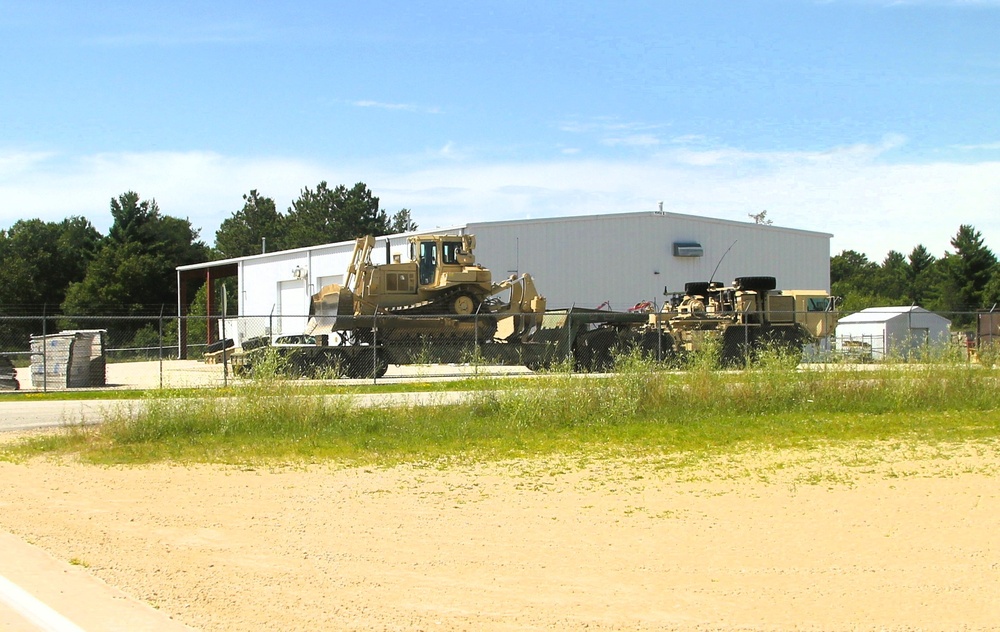 Soldiers from multiple engineer units associated with Army Reserve’s 389th Engineer Battalion train at McCoy in July 2025