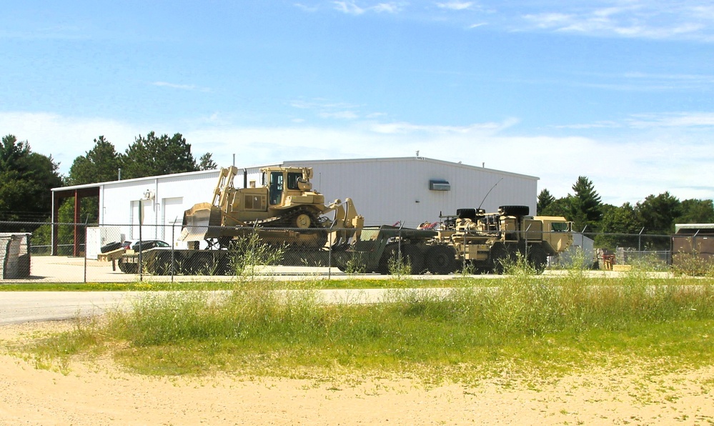 Soldiers from multiple engineer units associated with Army Reserve’s 389th Engineer Battalion train at McCoy in July 2025