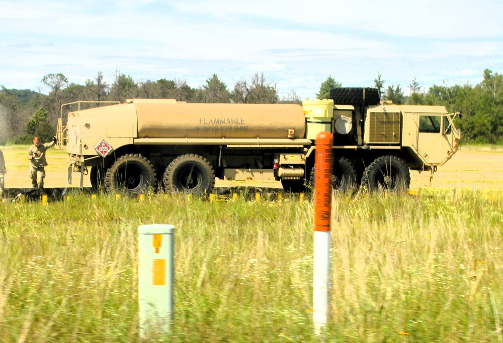 Soldiers from multiple engineer units associated with Army Reserve’s 389th Engineer Battalion train at McCoy in July 2025