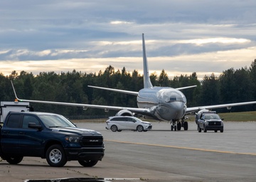 U.S. Marine Corps C-40A delivers equipment, personnel during Arctic Edge 25