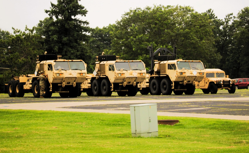 Soldiers from multiple engineer units associated with Army Reserve’s 389th Engineer Battalion train at McCoy in July 2025