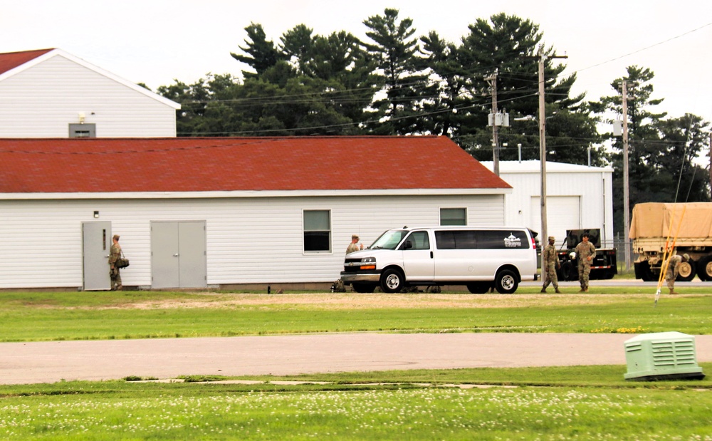 Soldiers from multiple engineer units associated with Army Reserve’s 389th Engineer Battalion train at McCoy in July 2025
