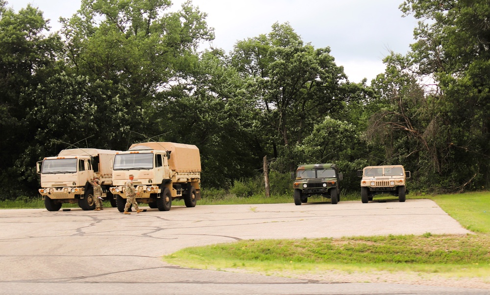 Soldiers from multiple engineer units associated with Army Reserve’s 389th Engineer Battalion train at McCoy in July 2025