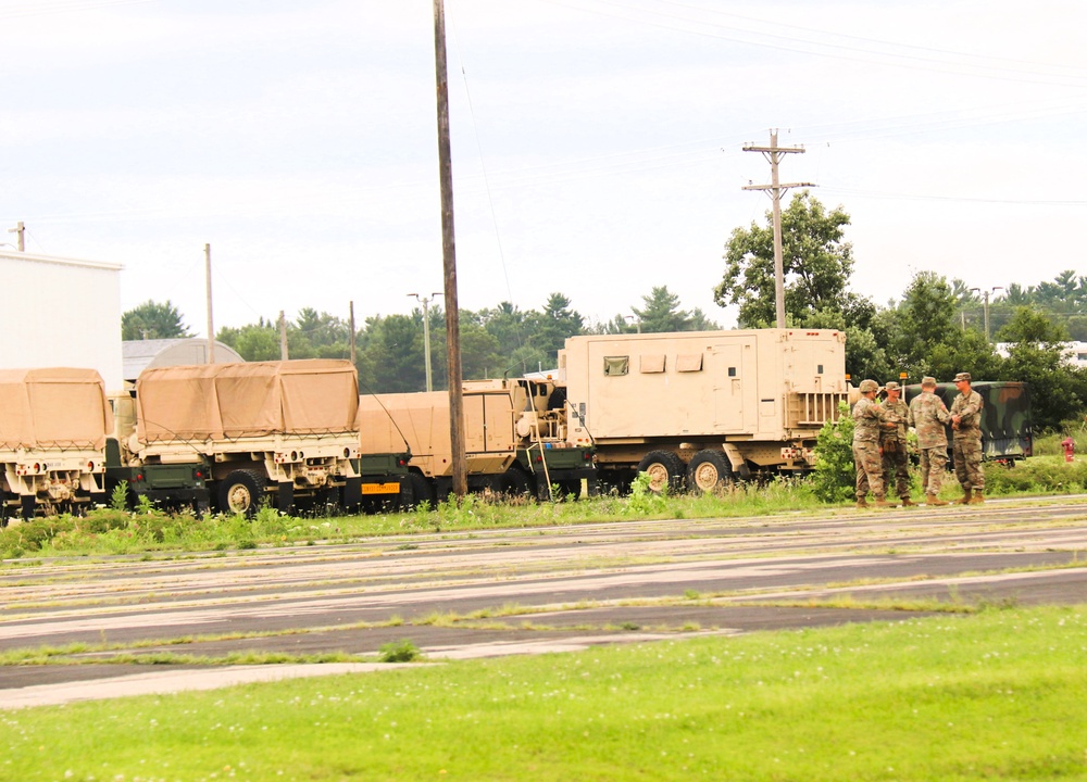 Soldiers from multiple engineer units associated with Army Reserve’s 389th Engineer Battalion train at McCoy in July 2025