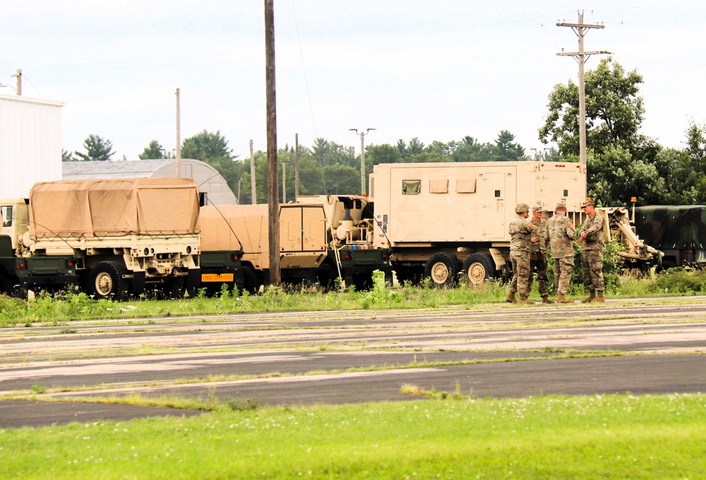 Soldiers from multiple engineer units associated with Army Reserve’s 389th Engineer Battalion train at McCoy in July 2025