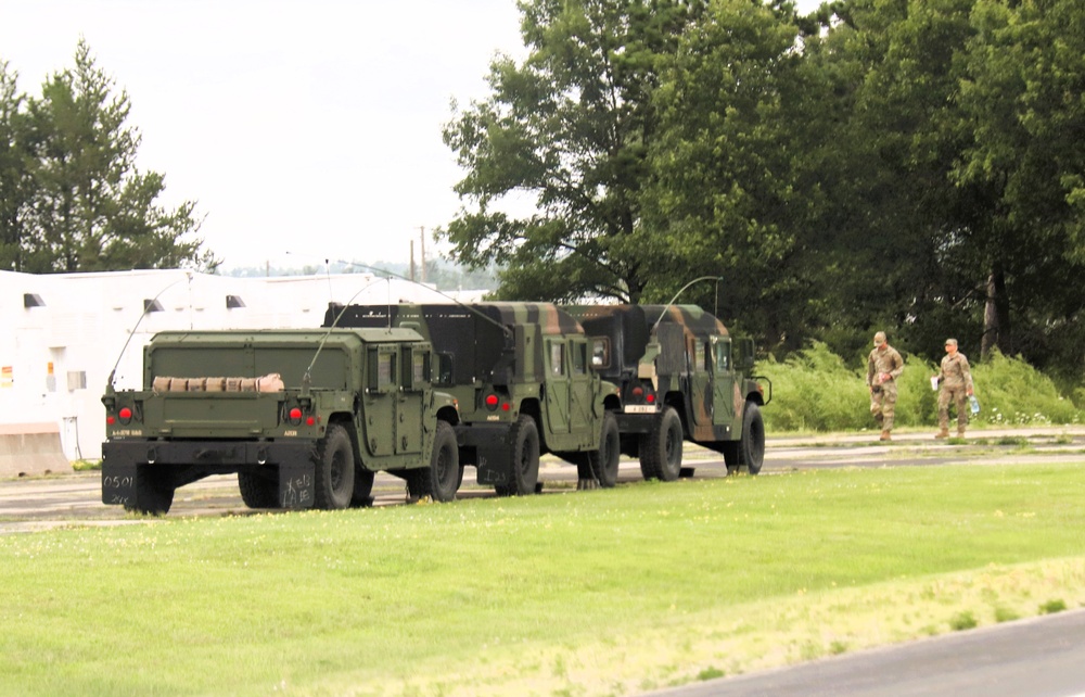 Soldiers from multiple engineer units associated with Army Reserve’s 389th Engineer Battalion train at McCoy in July 2025