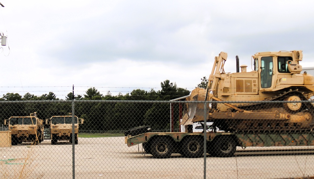 Soldiers from multiple engineer units associated with Army Reserve’s 389th Engineer Battalion train at McCoy in July 2025