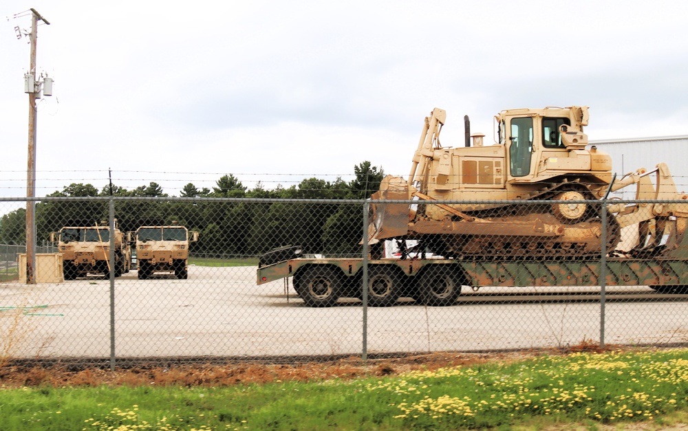 Soldiers from multiple engineer units associated with Army Reserve’s 389th Engineer Battalion train at McCoy in July 2025