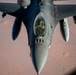 Air Force Fighting Falcons refuel with Stratotanker over USCENTCOM AOR
