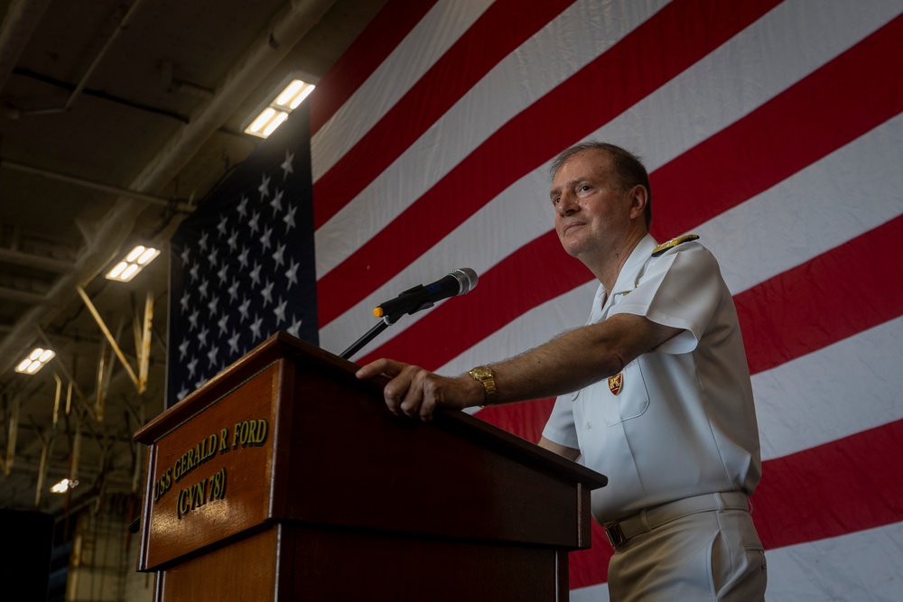 USS Gerald R. Ford (CVN 78) Hosts Reception in Marseille, France