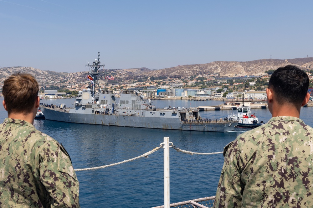 USS Winston S. Churchill (DDG 81) Departs Marseille, France