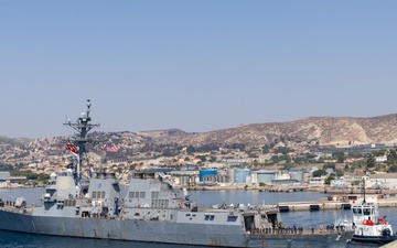 USS Winston S. Churchill (DDG 81) Departs Marseille, France