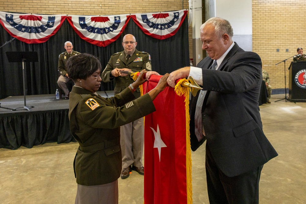 The South Carolina National Guard conducts a ceremony to recognize the promotion of U.S. Army Col. Linda J. Riedel to brigadier general.