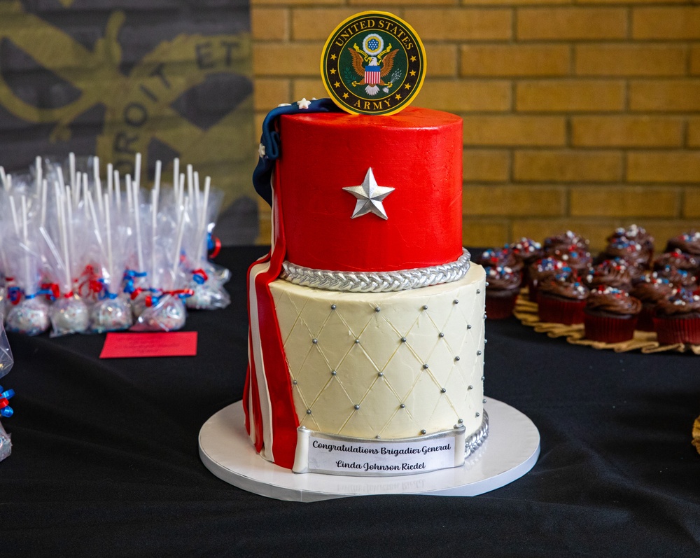 Col. Riedel's promotion ceremony to brigadier general
