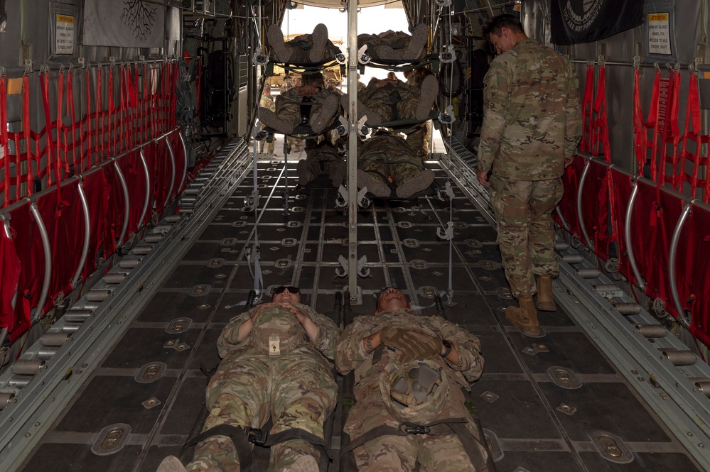 10th Expeditionary Aeromedical Evacuation Flight Participate in Mass Casualty Training Exercise with Task Force Bataan