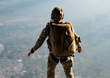 71st Rescue Squadron conducts a joint free fall jump