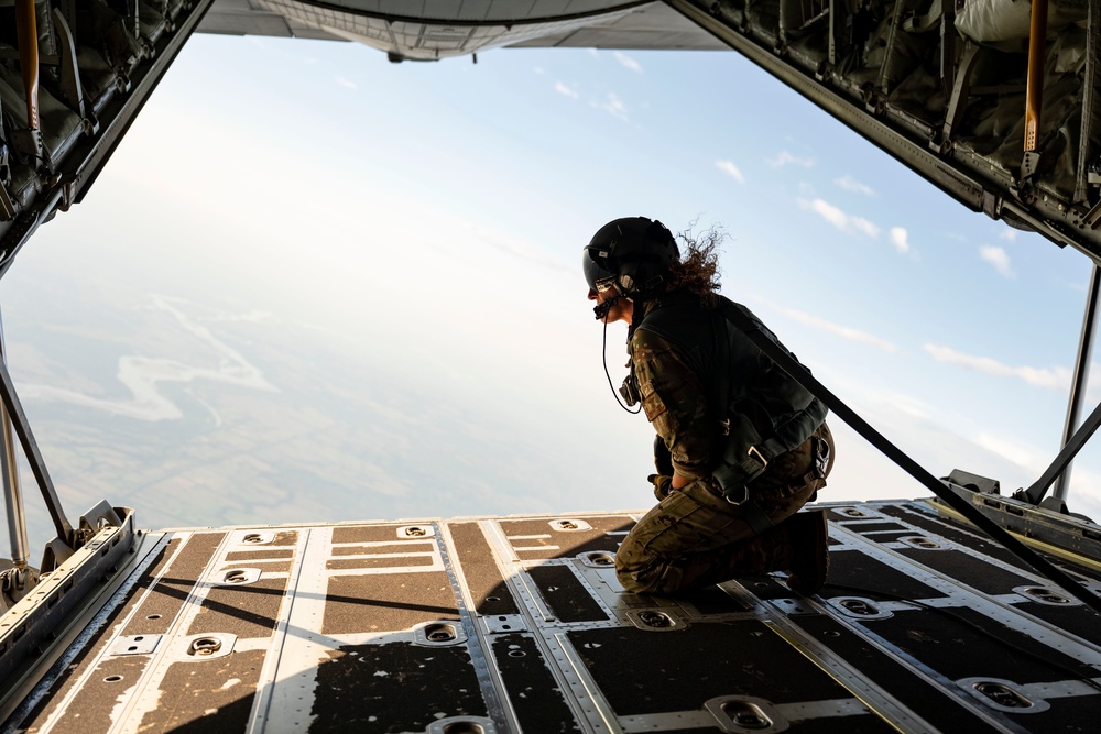 71st Rescue Squadron conducts a joint free fall jump