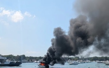 Coast Guard responds to 2 vessel fires in Put-In-Bay Harbor on Lake Erie