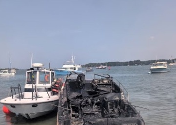 Coast Guard responds to 2 vessel fires in Put-In-Bay Harbor on Lake Erie