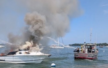Coast Guard responds to 2 vessel fires in Put-In-Bay Harbor on Lake Erie