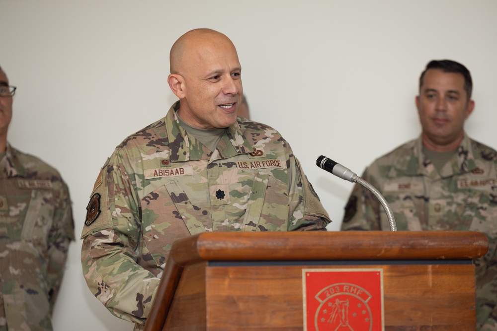 203rd RED HORSE Change of Command