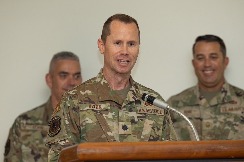 203rd RED HORSE Change of Command