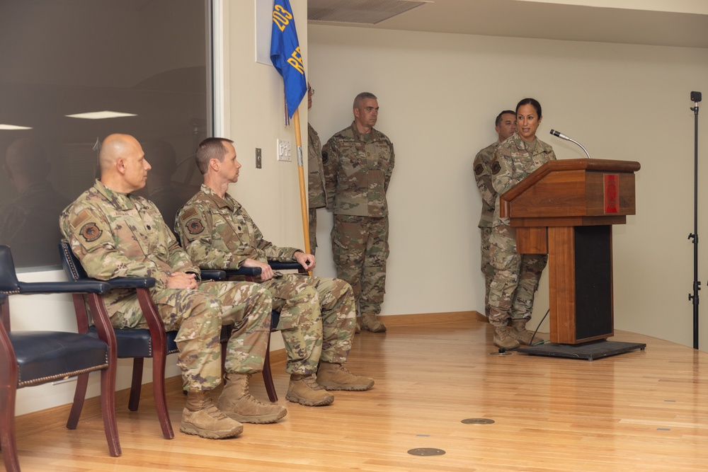 203rd RED HORSE Change of Command