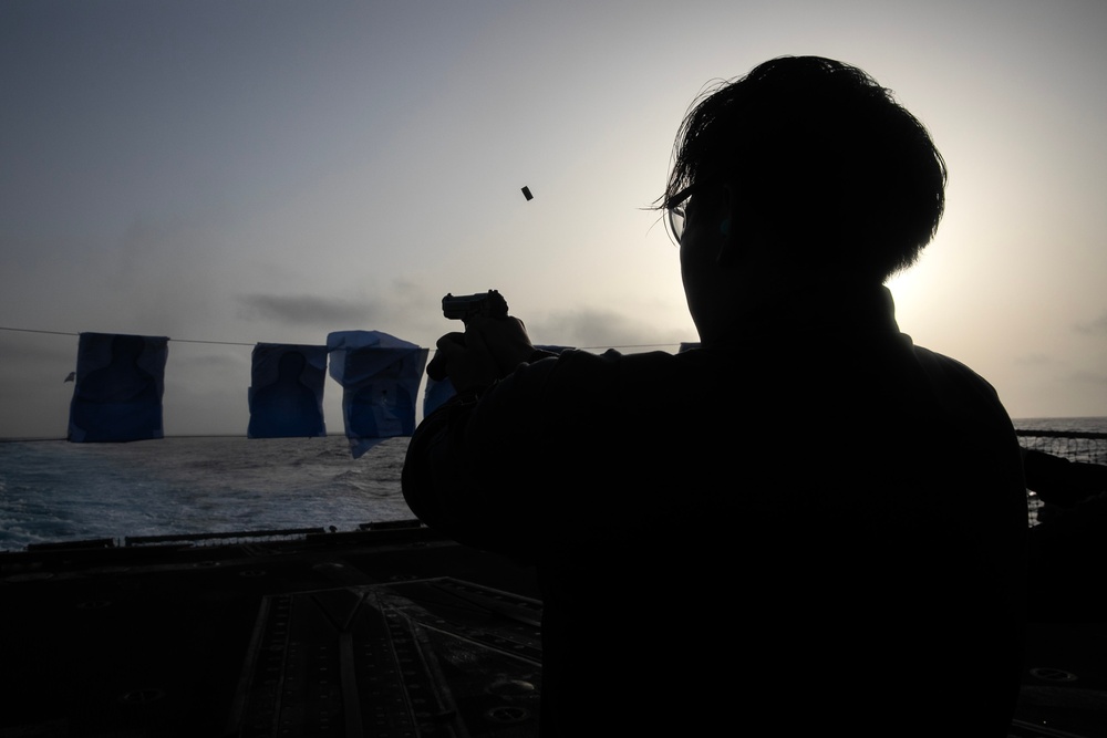 USS Wayne E. Meyer conducts operations in the U.S. Central Command area of responsibility as part of the Carl Vinson Carrier Strike Group