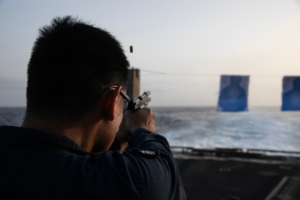 USS Wayne E. Meyer conducts operations in the U.S. Central Command area of responsibility as part of the Carl Vinson Carrier Strike Group