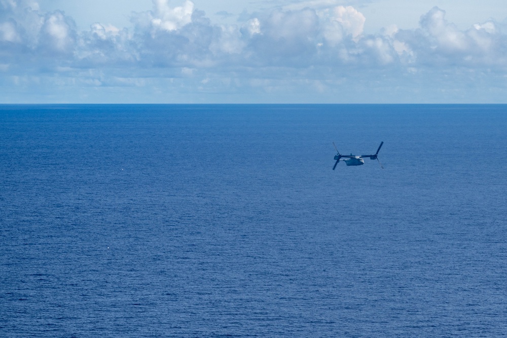 MV-22B Osprey Deployed from USS America (LHA 6) Drops Sonobuoys