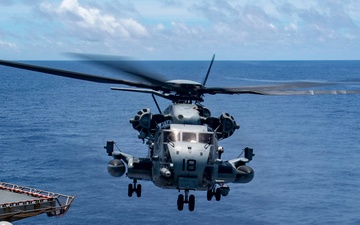 USS America (LHA 6) Conducts Rotor Wing Flight Operations