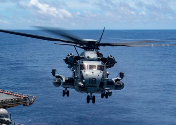 USS America (LHA 6) Conducts Rotor Wing Flight Operations