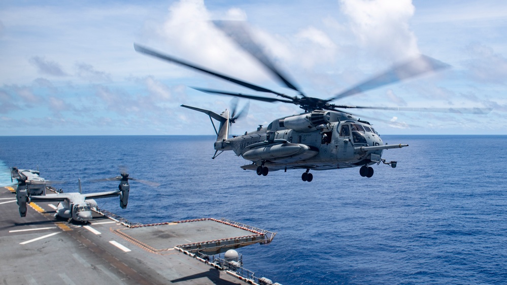 USS America (LHA 6) Conducts Rotor Wing Flight Operations