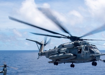 USS America (LHA 6) Conducts Rotor Wing Flight Operations