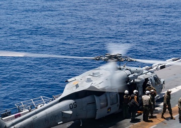 USS America (LHA 6) Conducts Rotor Wing Flight Operations