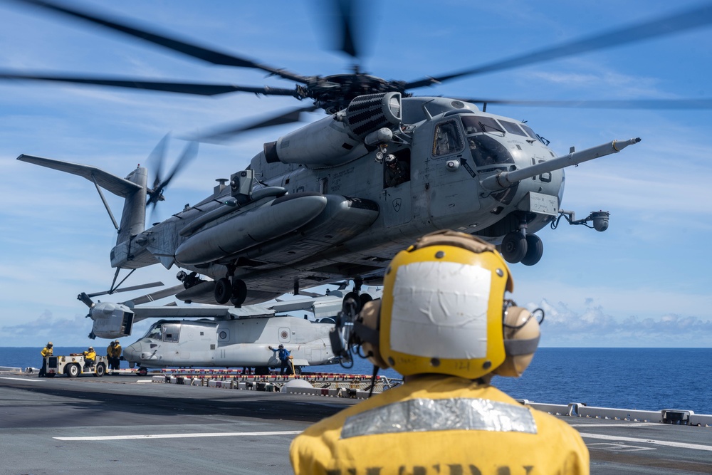 USS America (LHA 6) Conducts Rotor Wing Flight Operations
