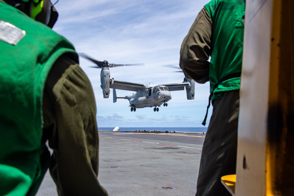 USS America (LHA 6) Conducts Rotor Wing Flight Operations