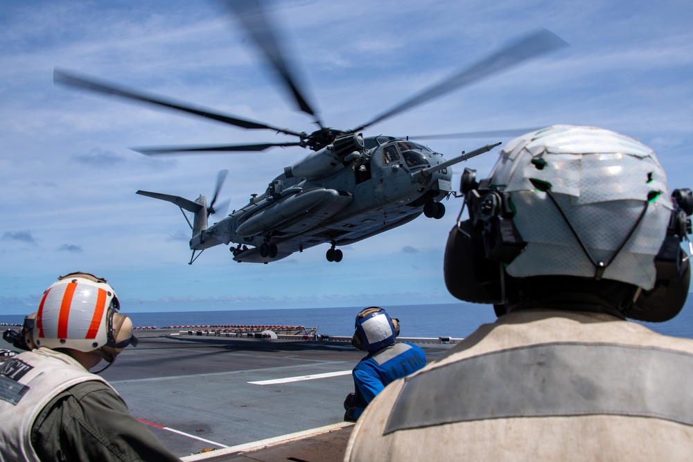 USS America (LHA 6) Conducts Rotor Wing Flight Operations