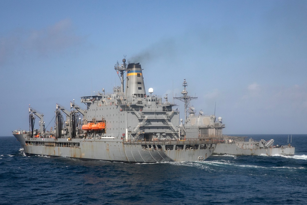 USS Wayne E. Meyer conducts operations in the U.S. Central Command area of responsibility as part of the Carl Vinson Carrier Strike Group
