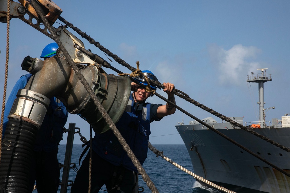 USS Wayne E. Meyer conducts operations in the U.S. Central Command area of responsibility as part of the Carl Vinson Carrier Strike Group