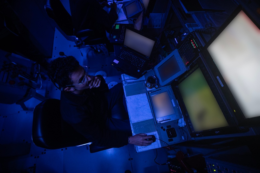USS Wayne E. Meyer conducts operations in the U.S. Central Command area of responsibility as part of the Carl Vinson Carrier Strike Group