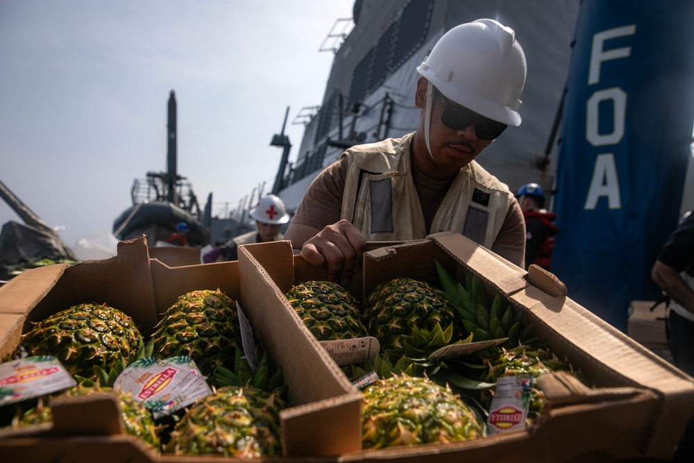 USS Wayne E. Meyer conducts operations in the U.S. Central Command area of responsibility as part of the Carl Vinson Carrier Strike Group