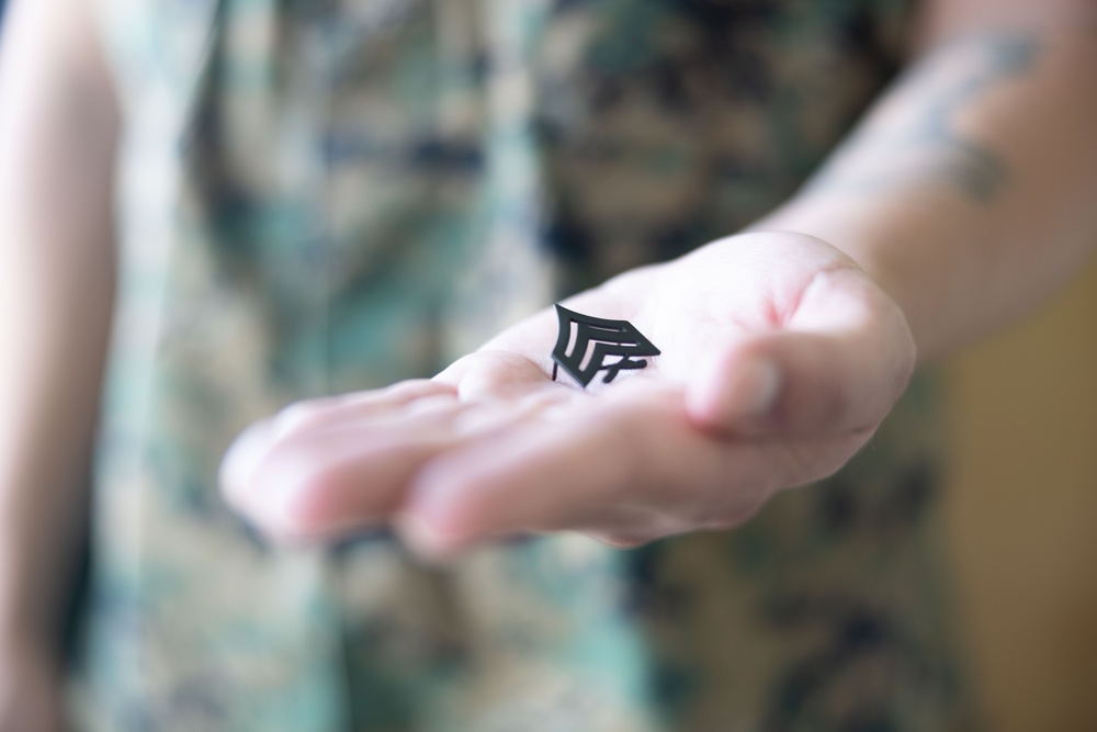 First meritorious Sergeant promotions on Camp Blaz