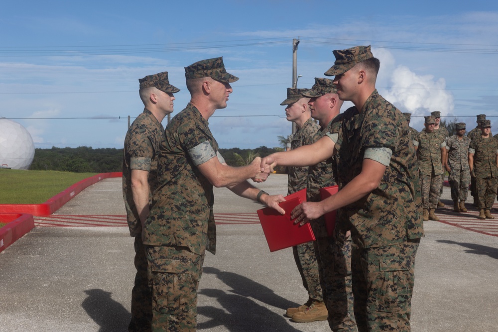 First meritorious Sergeant promotions on Camp Blaz