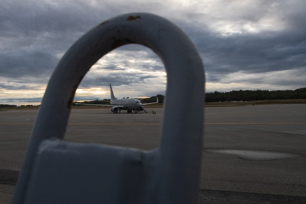 U.S. Marine Corps C-40A delivers equipment, personnel during Arctic Edge 25