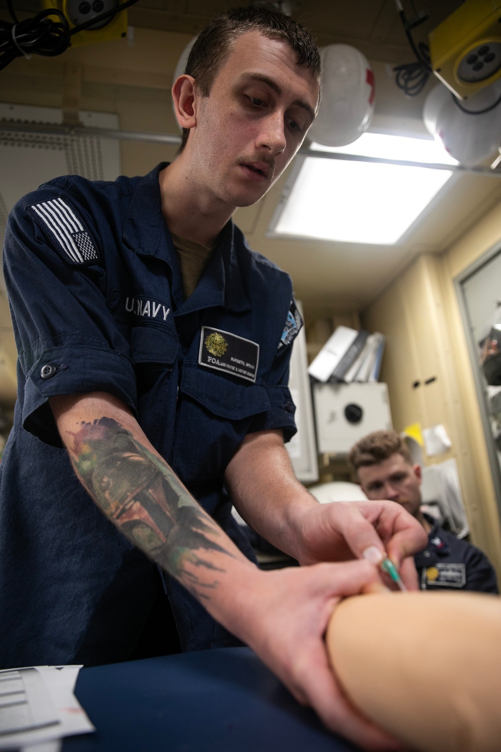 USS Wayne E. Meyer conducts operations in the U.S. Central Command area of responsibility as part of the Carl Vinson Carrier Strike Group