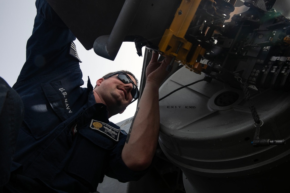USS Wayne E. Meyer conducts operations in the U.S. Central Command area of responsibility as part of the Nimitz Carrier Strike Group
