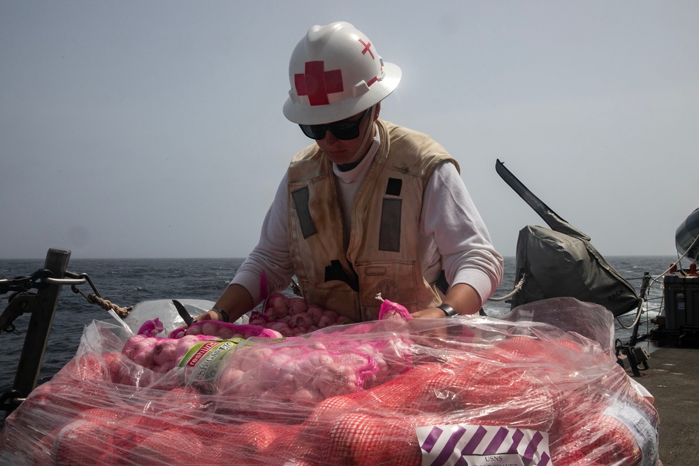 USS Wayne E. Meyer conducts operations in the U.S. Central Command area of responsibility as part of the Nimitz Carrier Strike Group