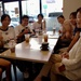 Okinawan citizens join in asakatsu language exchange